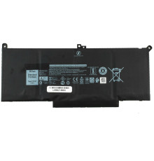 Оригінальна батарея для ноутбука DELL F3YGT (Latitude: 7280, 7380, 7480, E7280, E7380, E7480) 7.6V 7500mAh 60Wh Black (2X39G)