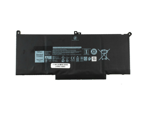 Оригінальна батарея для ноутбука DELL F3YGT (Latitude: 7280, 7380, 7480, E7280, E7380, E7480) 7.6V 7500mAh 60Wh Black (2X39G)