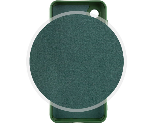 Чохол Silicone Cover Full Camera Samsung G990 Galaxy S21 FE dark green PLS-00-00106260