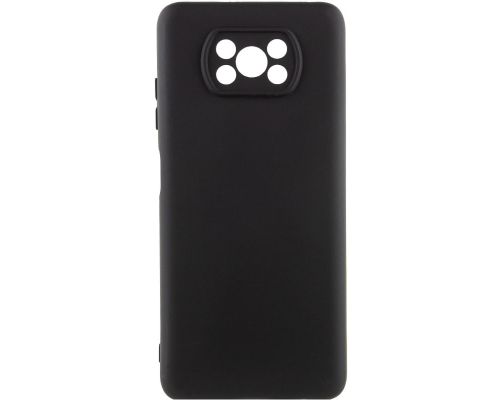 Чохол Silicone Cover Full Camera Xiaomi Poco X3 black PLS-00-00106244