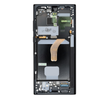 Дисплей Samsung S908 Galaxy S22 Ultra з сенсором та рамкою graphite (Original Assembled) PLS-00-00147801