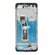 Дисплей Motorola XT2421 Moto G04 з сенсором та рамкою black (Original) PLS-00-00130459