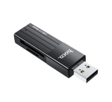 Перехідник Hoco HB20 USB 2.0 to SD TF black PLS-00-00147822