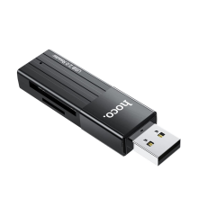 Перехідник Hoco HB20 USB 2.0 to SD TF black PLS-00-00147822