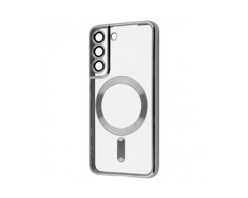 Чохол Fashion Case with MagSafe Full Camera Samsung S901 Galaxy S22 silver PLS-00-00120121