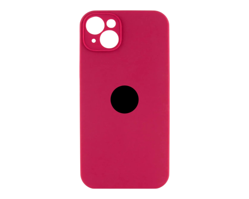 Чохол Silicone Case Full Camera Protective для iPhone 15 rose red PLS-00-00155525