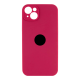 Чохол Silicone Case Full Camera Protective для iPhone 15 rose red PLS-00-00155525