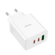 Зарядний пристрій Hoco C126A 40W 3A 1USB-A+2USB-C white PLS-00-00125558