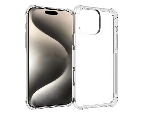 Чохол WXD Silicone 0.8 mm HQ iPhone 16 Pro transparent PLS-00-00131159