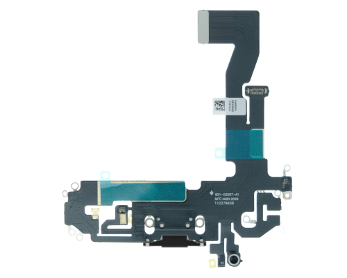 Шлейф iPhone 12 з роз'ємом зарядки black (Original China) PLS-00-00107249