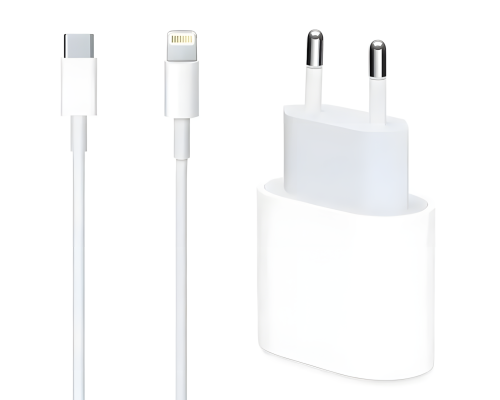 Зарядний пристрій Apple iPhone 14 Pro Max з кабелем Lightning 20W 1USB-C (Original China) white PLS-00-00124330