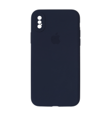 Чохол Silicone Case Full Camera Protective iPhone X(XS) dark blue PLS-00-00157616