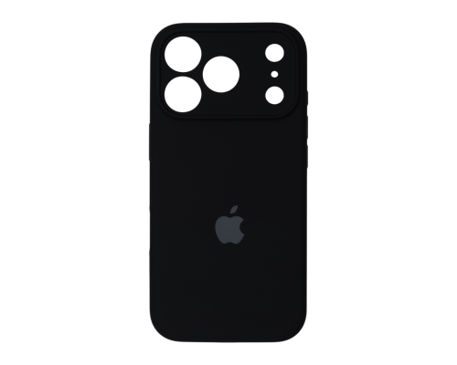 Чохол Silicone Case Full Camera Protective iPhone 17 Pro Max black PLS-00-00155271