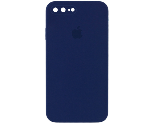 Чохол Silicone Case Квадратні Борти Full Camera iPhone 7 Plus midnight blue PLS-00-00103979