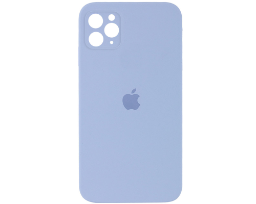 Чохол Silicone Case Квадратні Борти Full Camera iPhone 11 Pro Max mist blue PLS-00-00104007