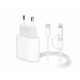 Зарядний пристрій для iPhone 35W USB-C with cable C-C+L (NO LOGO) white PLS-00-00157277