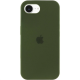 Чохол Silicone Case Full Protective iPhone 16e dark olive PLS-00-00142237
