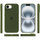 Чохол Silicone Case Full Protective iPhone 16e dark olive PLS-00-00142237