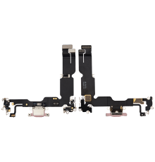 Шлейф iPhone 15 Plus з роз'ємом зарядки pink (Original Used) PLS-00-00112835