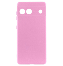 Чохол Silicone Cover Full Camera Google Pixel 6a pink PLS-00-00118037
