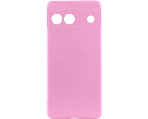Чохол Silicone Cover Full Camera Google Pixel 6a pink PLS-00-00118037