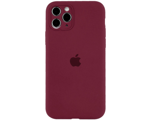 Чохол Silicone Case Full Camera Protective iPhone 12 plum PLS-00-00104234