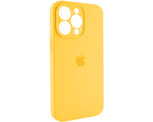 Чохол Silicone Case Full Camera Protective iPhone 15 Pro yellow PLS-00-00111547
