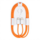 Зарядний пристрій для iPhone 17 Pro Max 35W 3A USB-C з кабелем С-C (NO LOGO) orange (УЦІНКА) PLS-00-00168581
