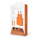 Зарядний пристрій для iPhone 17 Pro Max 35W 3A USB-C з кабелем С-C (NO LOGO) orange (УЦІНКА) PLS-00-00168581