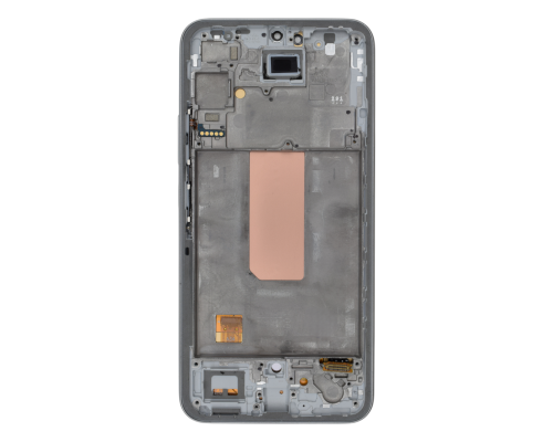 Дисплей Samsung A346 Galaxy A34 (2023) з сенсором та рамкою silver (OLED) (Small size) PLS-00-00141430