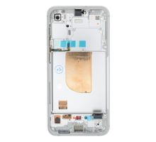 Дисплей Samsung S711 Galaxy S23 FE з сенсором та рамкою silver (Original Assembled) PLS-00-00148352