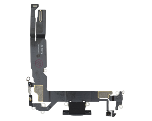 Шлейф iPhone 17 з роз'ємом зарядки black (Original Used) PLS-00-00152684