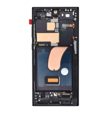 Дисплей Samsung S918 Galaxy S23 Ultra з сенсором та рамкою black (OLED) (Small size) PLS-00-00137705
