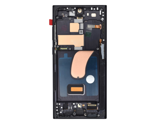 Дисплей Samsung S918 Galaxy S23 Ultra з сенсором та рамкою black (OLED) (Small size) PLS-00-00137705