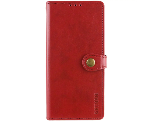 Чохол-книжка Leather GETMAN with card holder Xiaomi Redmi 15C 4G (European) red PLS-00-00152022