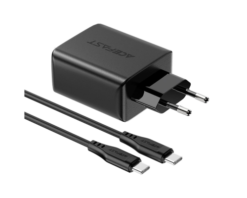 Зарядний пристрій Acefast A13 65W 3A USB-A+2USB-С з кабелем Type-C black PLS-00-00124903