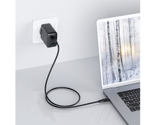 Зарядний пристрій Acefast A13 65W 3A USB-A+2USB-С з кабелем Type-C black PLS-00-00124903