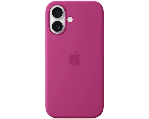 Чохол Silicone Case Full з MagSafe та Анімацією iPhone 16 fuchsia PLS-00-00134874