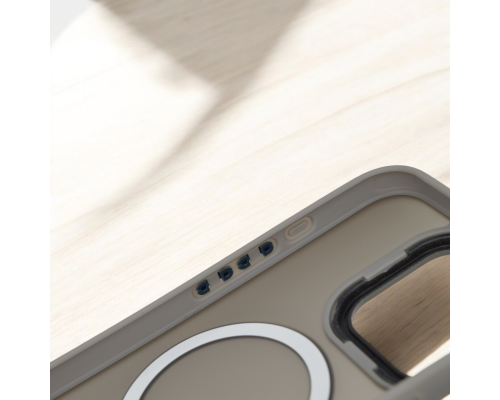 Чохол TPU+PC Metal Buttons with MagSafe iPhone 16 Pro desert titanium PLS-00-00135469