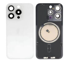 Задня кришка iPhone 15 Pro зі склом камери white (Original China) PLS-00-00113954