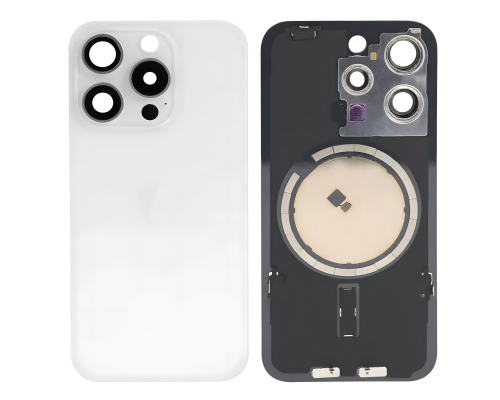 Задня кришка iPhone 15 Pro зі склом камери white (Original China) PLS-00-00113954