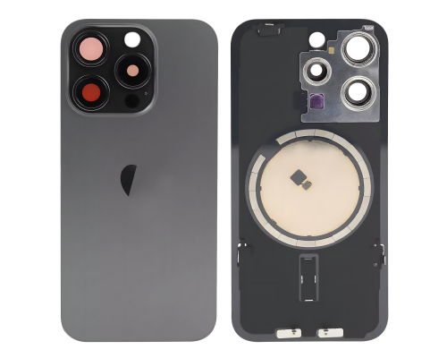 Задня кришка iPhone 15 Pro зі склом камери black (Original China) PLS-00-00113947