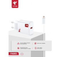 Зарядний пристрій FLYCDI FA-005 18W PD 3A USB-A з кабелем Lightning white PLS-00-00133869