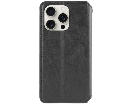 Чохол-книжка Leather Cubic для iPhone 13 Pro Max black PLS-00-00162734
