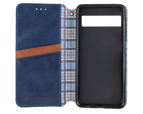 Чохол-книжка Leather Cubic Google Pixel 6 Pro blue PLS-00-00162755