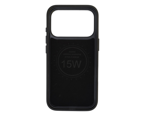 Чохол шкіряний Rally with Magnetic для iPhone 17 Pro black orange PLS-00-00164553