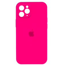 Чохол Silicone Case Full Camera Protective iPhone 12 Pro Max barbie pink PLS-00-00103380