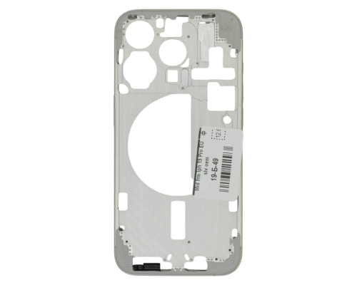Середня частина корпусу для iPhone 15 Pro EU silver (OEM) PLS-00-00163229