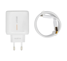 Зарядний пристрій Realme 65W 1USB-A з кабелем Type-C (Original China) white PLS-00-00142688