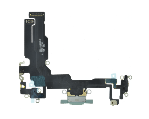 Шлейф iPhone 15 з роз'ємом зарядки green PLS-00-00112851